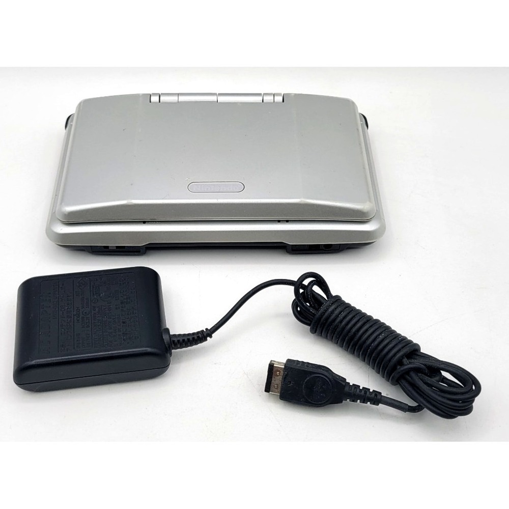 Nintendo DS Original NTR-001 Console -‎ Titanium Silver - Plus Charger - Tested